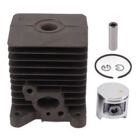 Cylinder Piston Assembly Kit 33.5mm Aluminum Alloy Trimmer Cylinder Piston Replacement for Homelite S25 Garden Tools Spare Parts