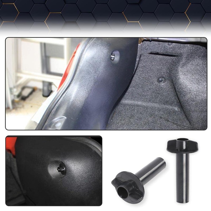 PIT66 Rear Trunk Cargo Trim Panel Wing Nut 2 Each