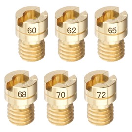 Main Jet Jesetmoto Mikuni Round / Small [6*9] #60#62#65#68#70#72 6 Main Jet Set 6 Sizes Mikuni 24 Carburetor / Cero 225 / Address V100 / Address 110 / Bang Bang 200 VM22/210 Motorcycle Supplies
