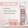 Ardell Nail Strips - Pink Perfection, Easy to Apply Wraps,