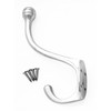 Castelion® Large Chrome Single Hook | Victorian Hat and Coat
