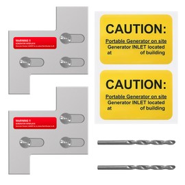 QYZZRS 2Set Generator Interlock Kit Compatible with General Electric GE 150 or 200 Amp Panels,1 1/4" Spacing Between Main and Branch Breakers,Professional Interlocking Kit（2Set）