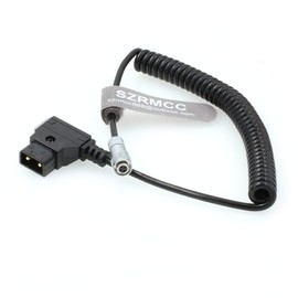 SZRMCC IKAN Portkeys BM5 BM7 HH7 HS7T Monitor Coiled Cable D-Tap to XS6 4-Pin Female (Coiled Cable, Straight 4 Pin)