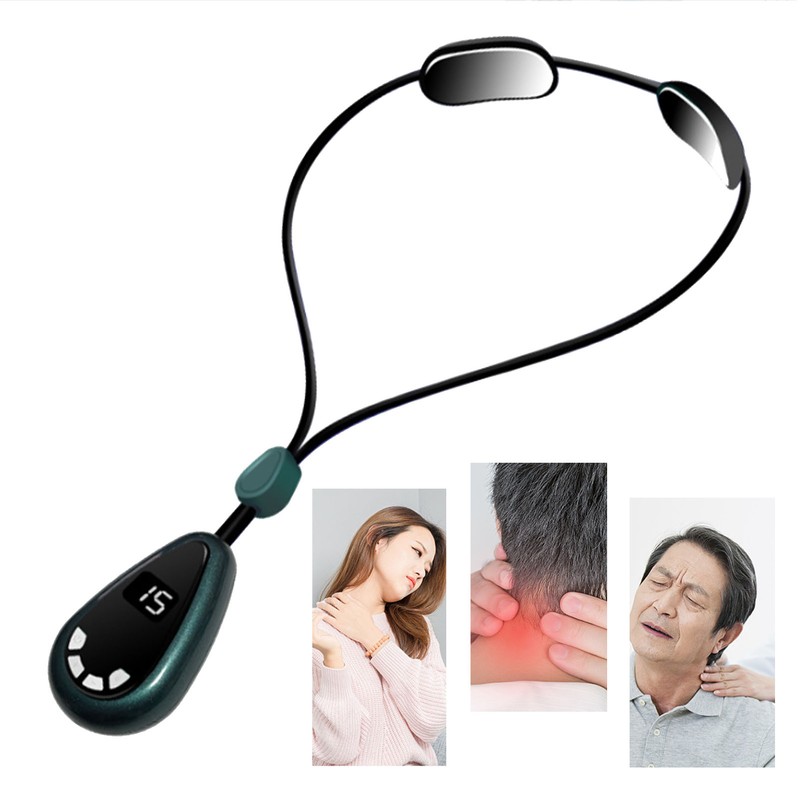 Smart Hanging Cervical Spine Massager Mini Portable Hot Compress Microcurrent