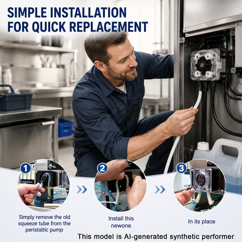 P68-1005 Squeeze Tube Replacement for Stero Commercial Dishwasher Detergent Dispenser,