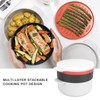 Multifunctional Round Rice Steaming Box Microwave Oven Special Lunch Box