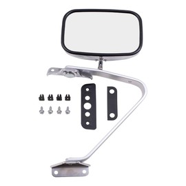 Manual Mirror for 1980-1996 Bronco 5X8 Swing Lock L=R Metal Housing For Mirrors Upper for 1980-1983 F-100 for 1980-1997 F-150 for 1980-1997 F-250 E5TZ17696A FO1320102