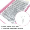 Fan Eyelash Extensions, 3D-0.07-15, Short, Ready-Made Volume Eyelashes, 0.07 D
