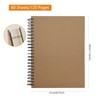 A4 Sketchbook, Spiral Bound Notebook, Kraft Cover Blank Sketchpad, Blank