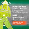 FORESTER Class 3 Hi Vis Green Rain Suit (4X Large),