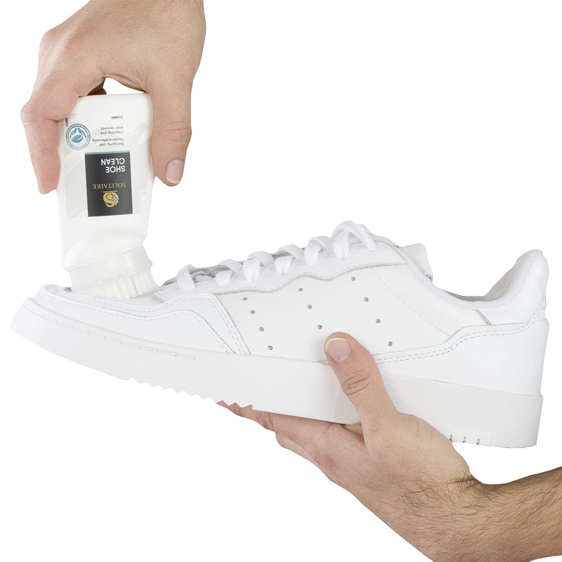 SOLITAIRE Shoe Clean, 75 ml, Schuhreiniger mit integrierter Bürste zur
