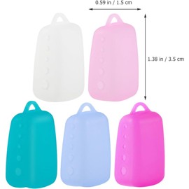 MAGICLULU 5 Piezas Fundas para Cepillos de Dientes de Viaje de Silicona Ventilación, Protector Antipolvo Portátil para Cabezales, Adecuado para Uso en Viajes y Hogar