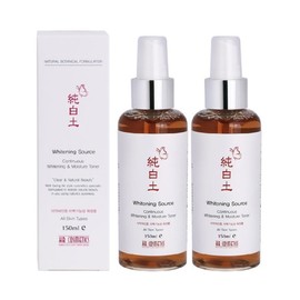 순백토 화이트닝 앤 모이스처 토너 150mlx2개 /미백 기능성화장품 피부진정 보습 스킨케어 Pure White Clay Whitening and Moisture Toner 150ml x 2 / Brightening Functional Cosmetics Skin Soothing Hydration Skincare