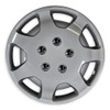 Brighter Design Set of 4 14" Push-on Silver Hubcaps for