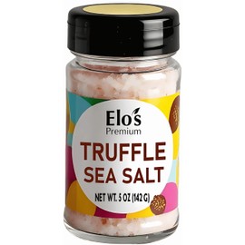 Truffle Sea Salt 5oz in Shake Bottle – Gourmet Infused Sea Salt with Real Truffle for Cooking, Seasoning, and Finishing BY ELO’S PREMIUM