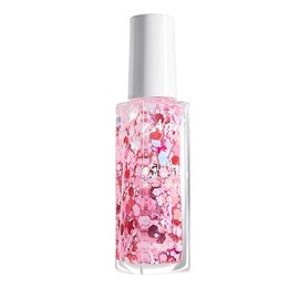 Virellay Wasserbasierte Glitzer Nagellack - Schnelltrocknend Glitter Nagellack 10ML (Rosa Glitzer, 10ML)