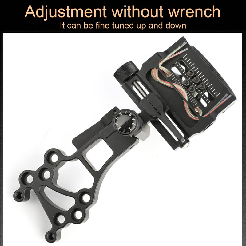 5 Pin Bow Sights Long Bar Archery Compound Bow Sight