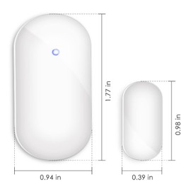 BITIWEND Mini Door/Window Sensor for Entrance Bell, Wireless Magnetic Wireless Passage Detector, Alarm System Sensor for Door/Window, Door Alarm