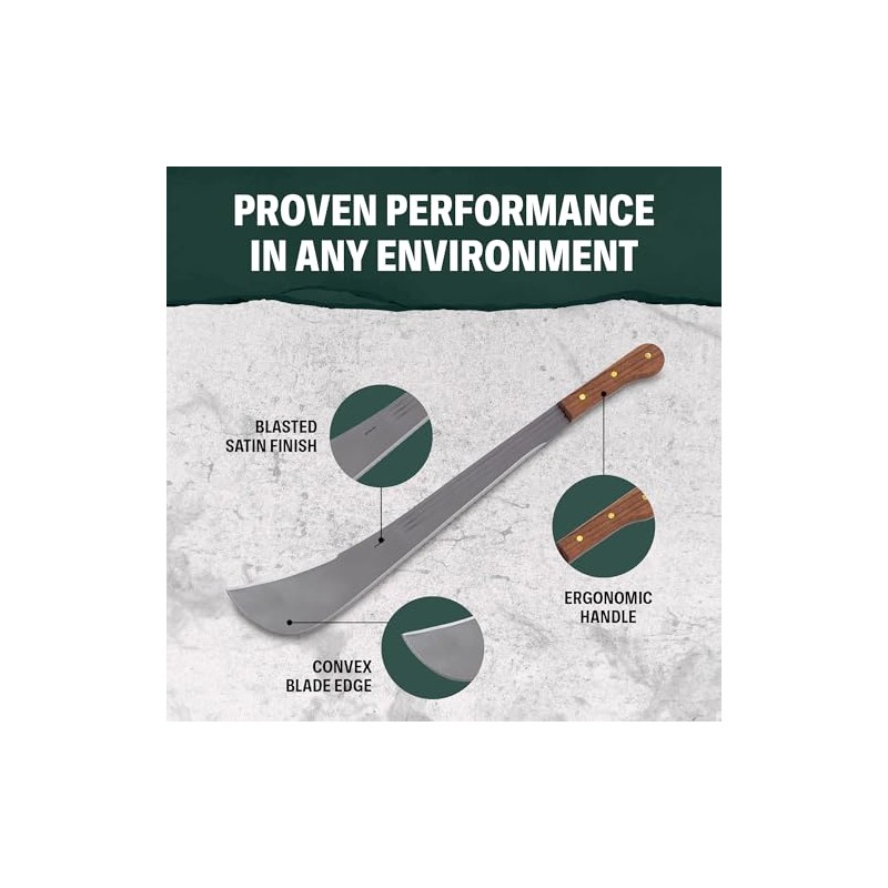 Condor Tool & Knife Viking Machete - 3mm Thick Full