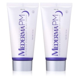 Mederma PM Crema intensiva para cicatrices durante la noche, 1 onza (paquete de 2)