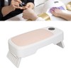 Nail Arm Rest UV LED Lamp Folding PU Padded Hand