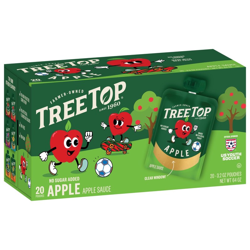 Tree Top Applesauce Pouches (3.2 Ounce (Pack of 20), Apple)