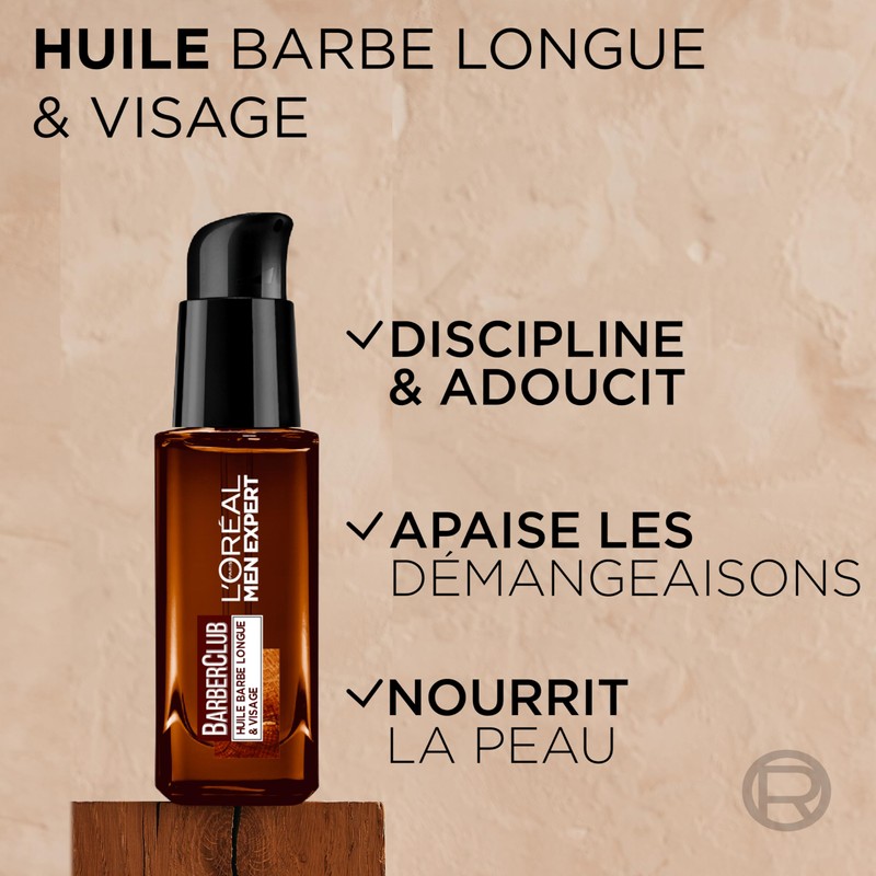 L'Oréal Men Expert BarberClub Mens Cedar Essential Oil 30ml -