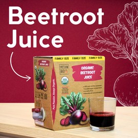 Organic Beetroot Juice Box 101.4 Fl Oz | Pure Beet Juice, Not From Concentrate | Organic, Vegan, Non-GMO | No Added Sugar, Easy-Pour Tap Packaging