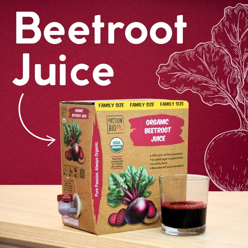 Organic Beetroot Juice Box 101.4 Fl Oz | Pure Beet