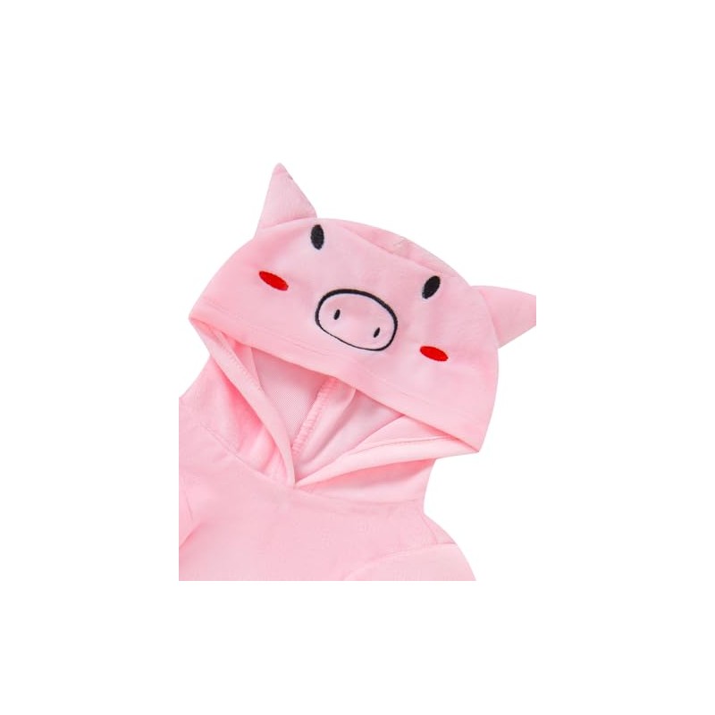Disfraz de cerdo de perro con capucha de Halloween (L)