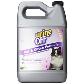Urine Off Kitten & Cat Pet Stain Remover | Fresh Scent Carpet Cleaner | Bio Enzymatic Stain & Urine Odor Eliminator | Pet Safe Cleaner | 1 gal.