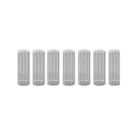 IKON MOTORSPORTS Front Upper Grille Inserts, Compatible with 2007-2009 Jeep Compass, Billet Style Chrome Stainless Steel Replacement Front Bumper Hood Grill, 7PCS