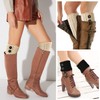 PHOGARY 4 Pairs Winter Warm Boot Cuffs for Women, Crochet