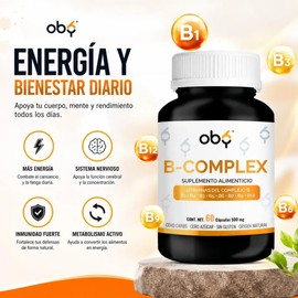 Suplemento Complejo B 60 Cápsulas De Origen Natural Premium