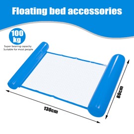 Inflatable Swimming Bed, Inflatable Water Hammock, 4-in-1 Inflatable Water Toy, Pool Accessories, Inflatable Hammock Pool Inflatable Hammock for Adults and Children