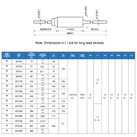 SF184E-184 Degree Metal Thermal Cutoffs Thermal Fuse 10A 250V for Motor Transformer Electric Industrial Home Appliance 10Pcs