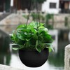 Hanging Planter, 2Pcs Self-Watering Outdoor Hanging Planter with Rustproof Chains,