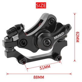 Trkimal Mountain Mechanical Aluminum Alloy Rear Disc Brake MTB Bike Cycling Bicycle Caliper (Rear Brake)