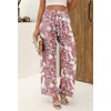 Angerella Women Palazzo Pants Summer Boho Wide Leg High Waist