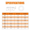 ISPINNER 580pcs Flat Washers, 304 Stainless Steel Washers 9 Sizes
