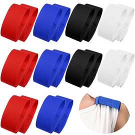 Kajaia Solid Sleeves Holders Sports Sleeve Clips Soccer Softball Baseball Sleeves Ties for Sports T Shirts 9.84 x 1.57 Inch