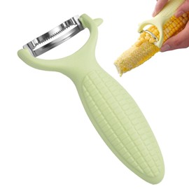 Corn Cob Stripper Tool - Salad Making Cutter - Corn Remover Tool Cob Corn Thresher Stripping Tool Stainless Steel Splitter Tool with Ergonomic Handle for Corn On The Cob