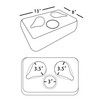 Couch Cup Holder Pillow, Couch Drinks Remotes Holder for Center
