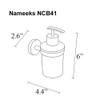 Nameeks NCB41 NCB Soap Dispenser, One Size, Chrome