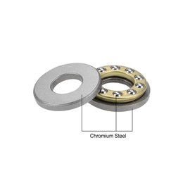 sourcing map 2pcs F9-20M Axial Ball Bearings 9mm x 20mm x 7mm Chrome Steel Single Direction