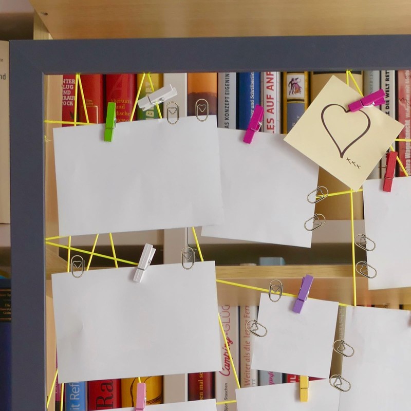 Auvotuis 100 Pcs Antique Cute Paper Clips, Heart Shaped Small