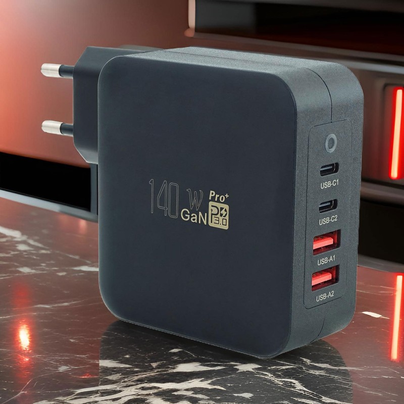 keepdrum GaN140 USB Multi-Quick Charger 2 x USB-C / 2