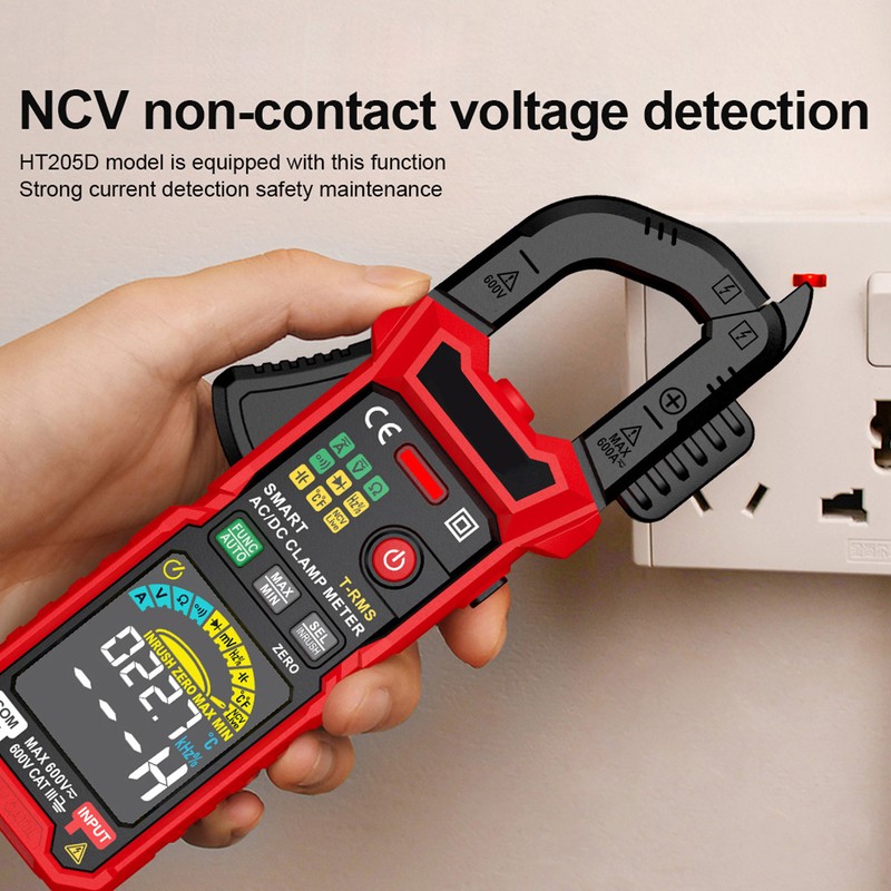 Digital Clamp Meter Multifunctional AC DC Ammeter NCV Smart Auto