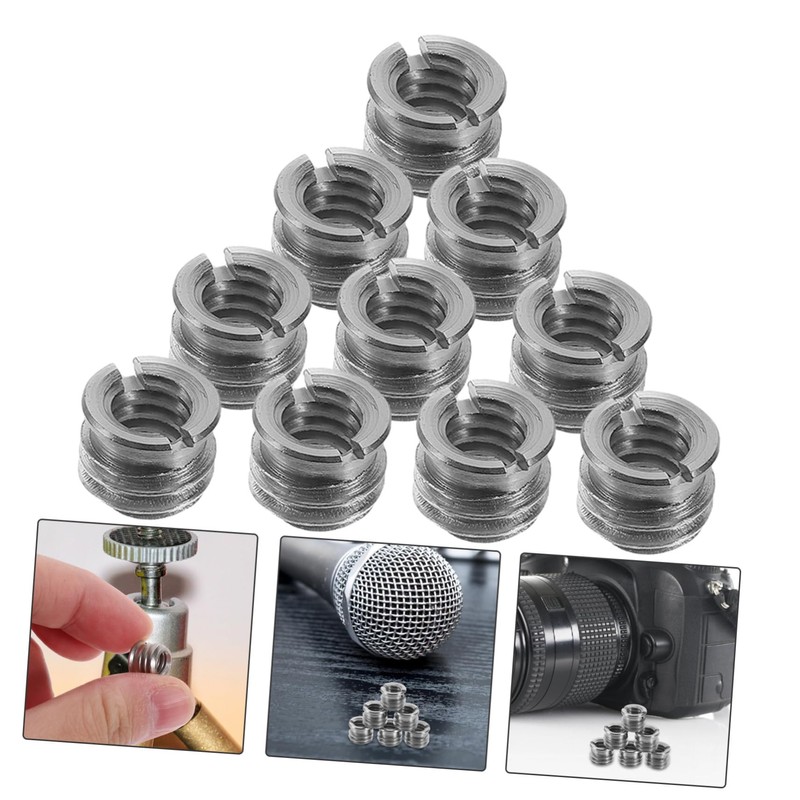 SEWACC 10pcs Tripod Adapter Reducer Bushing to Camera Screw Thread