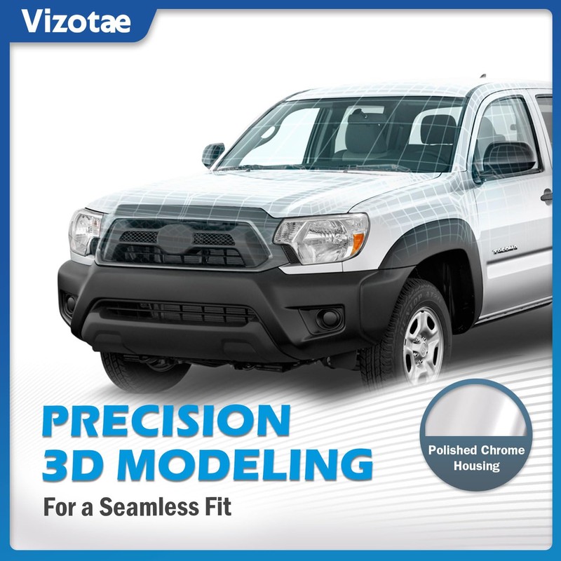 Vizotae Headlights Assembly for 2012-2015 Toyota Tacoma Halogen Headlamp Replacement,